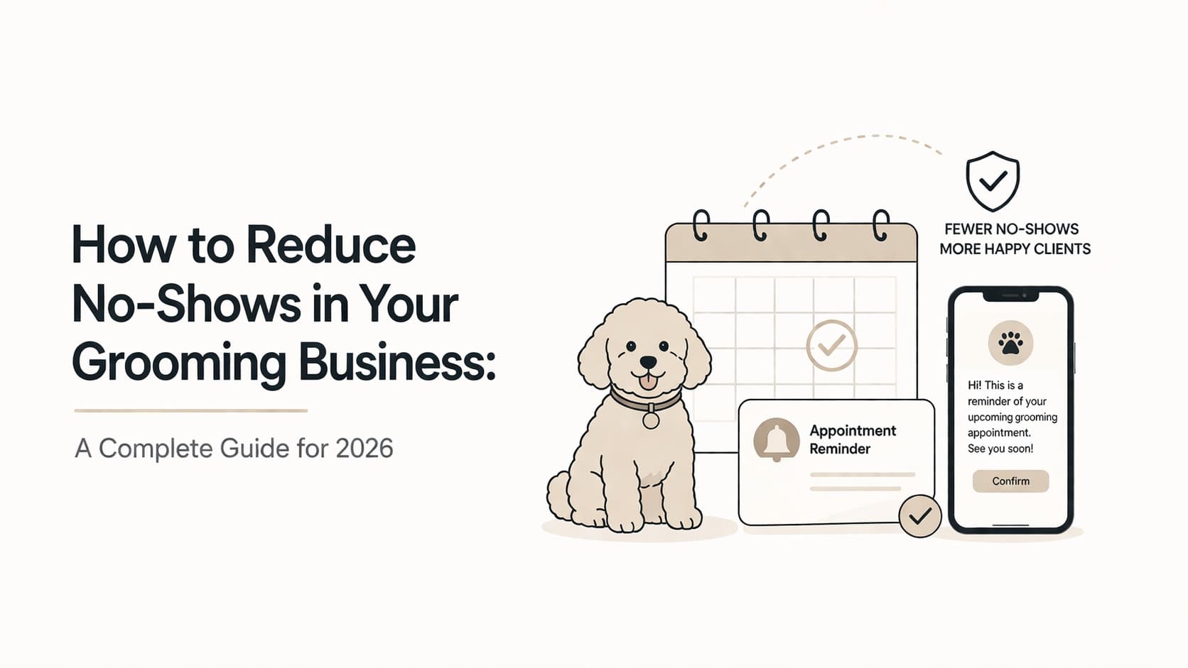 How to Reduce No-Shows in Your Grooming Business: A Complete Guide for 2026